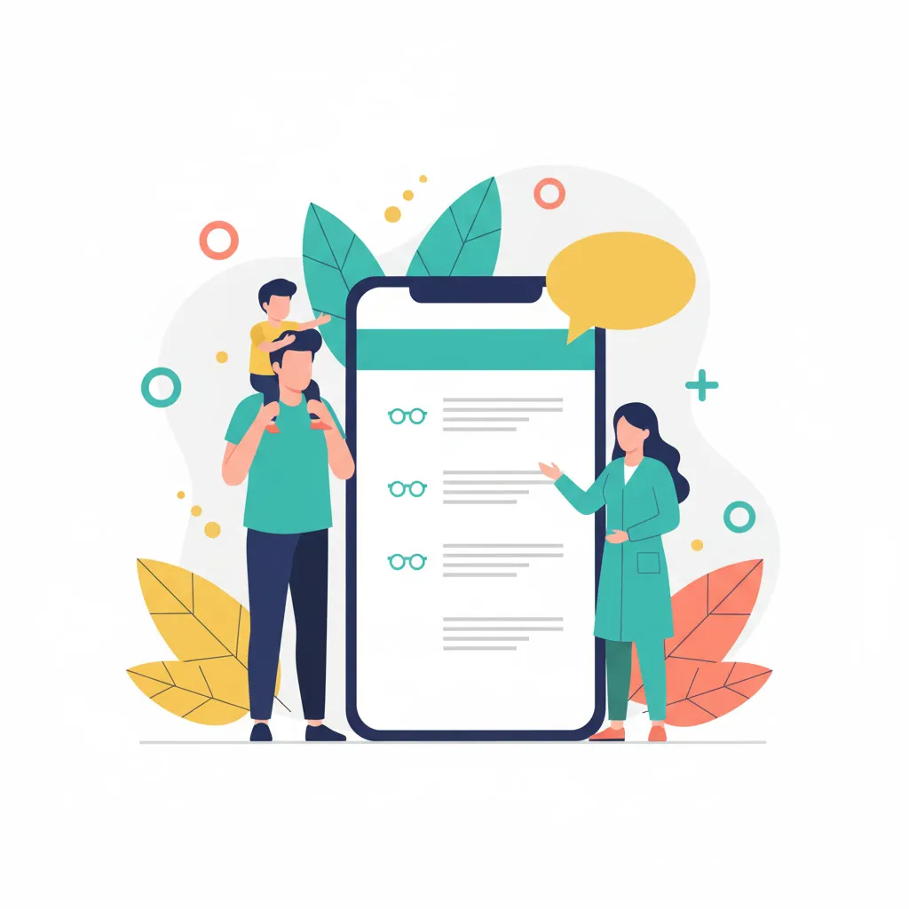 Optometry practice using ODpal communication app