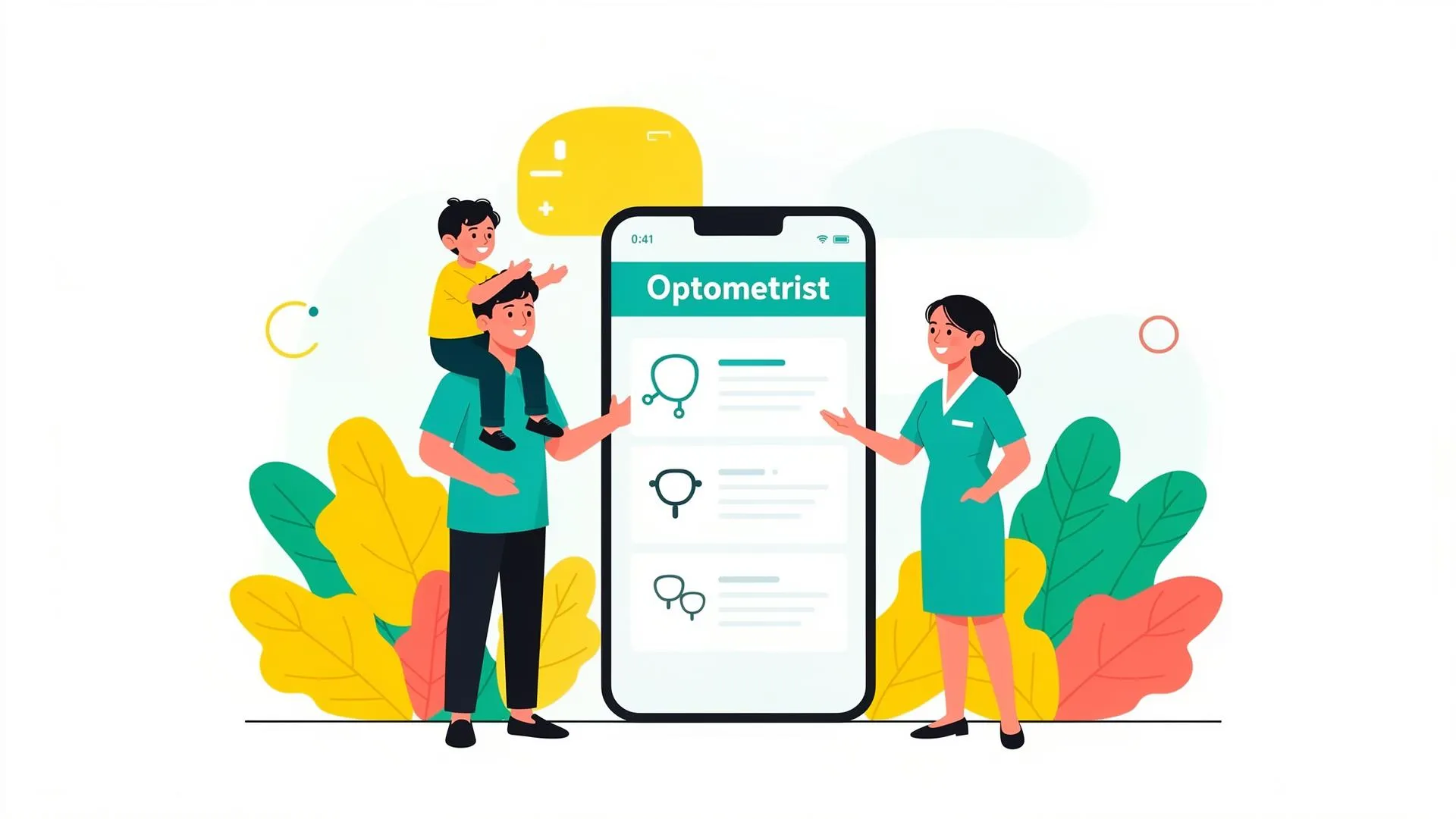 Optometry practice using ODpal communication app